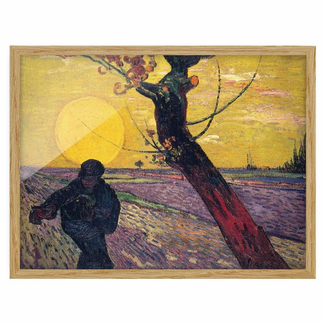 Post impressionism art Vincent Van Gogh - Sower With Setting Sun