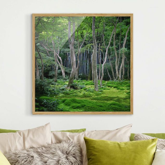 Prints landscape Japanese Forest