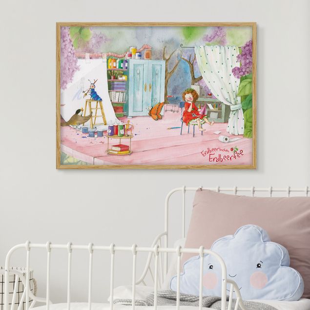 Nursery wall art Little Strawberry Strawberry Fairy - Tinker