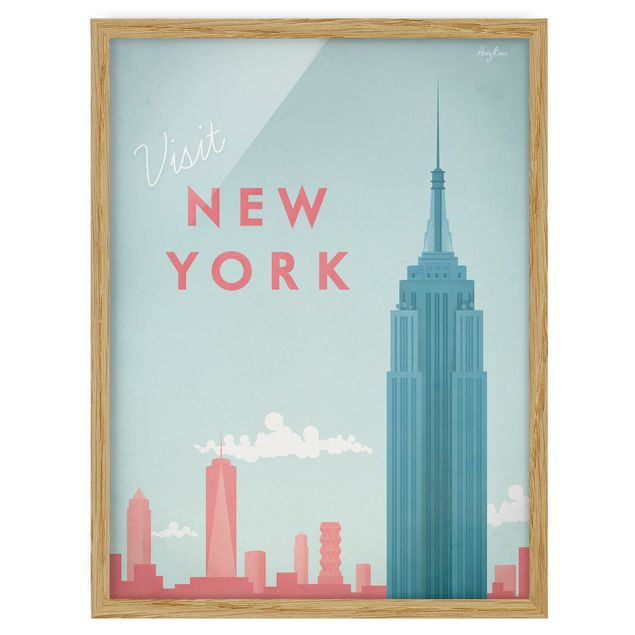 Vintage wall art Travel Poster - New York
