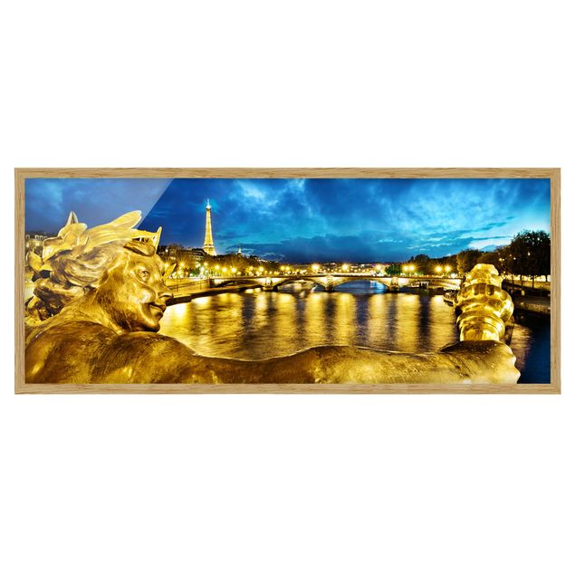 Skyline prints Golden Paris