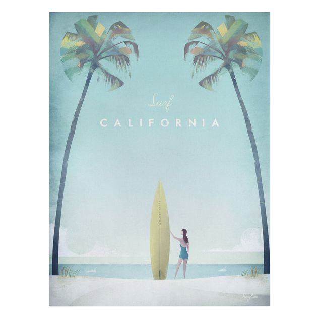Sea print Travel Poster - California
