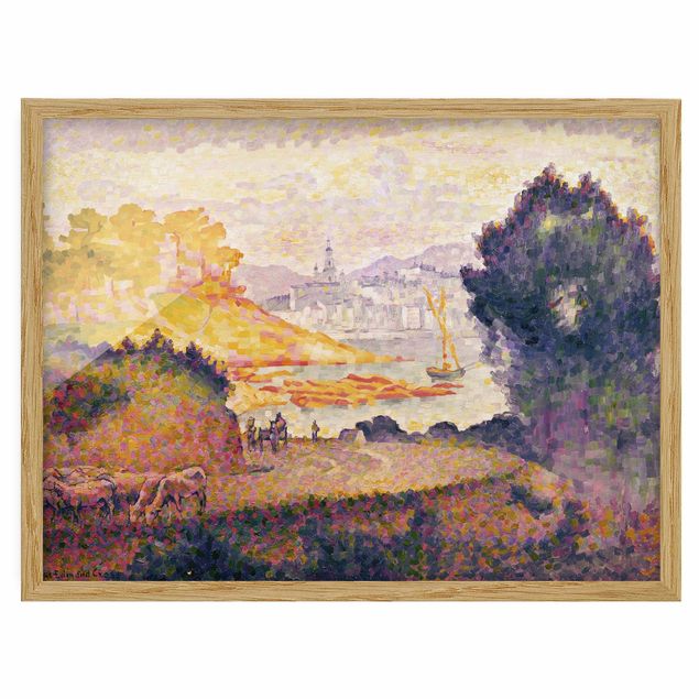 Art style Henri Edmond Cross - View of Menton