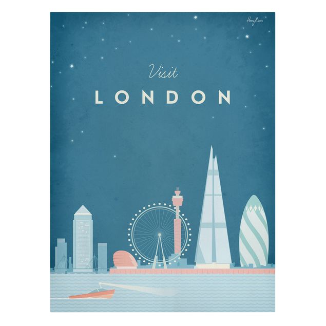 Canvas art Travel Poster - London