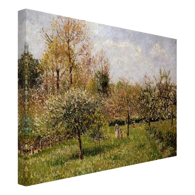 Post impressionism art Camille Pissarro - Spring In Eragny
