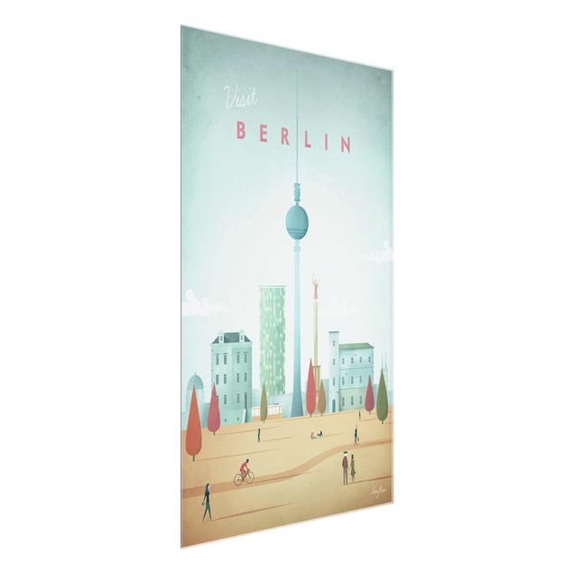 Glass prints architecture and skylines Travel Poster - Berlin