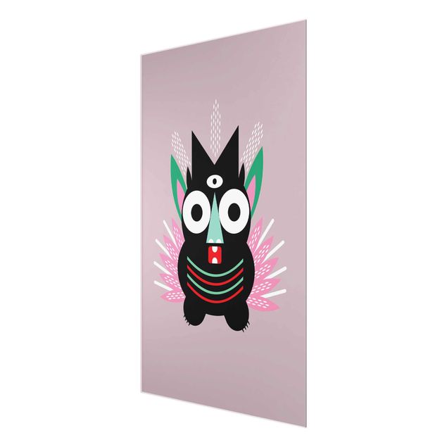 Prints multicoloured Collage Ethno Monster - Claws