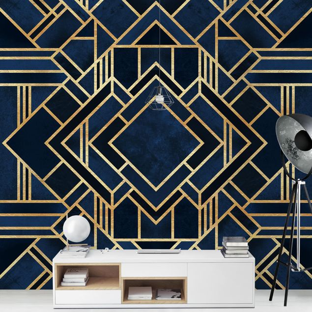 Wallpapers gold and silver Art Deco Gold