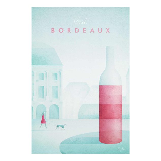 Turquoise canvas wall art Travel Poster - Bordeaux