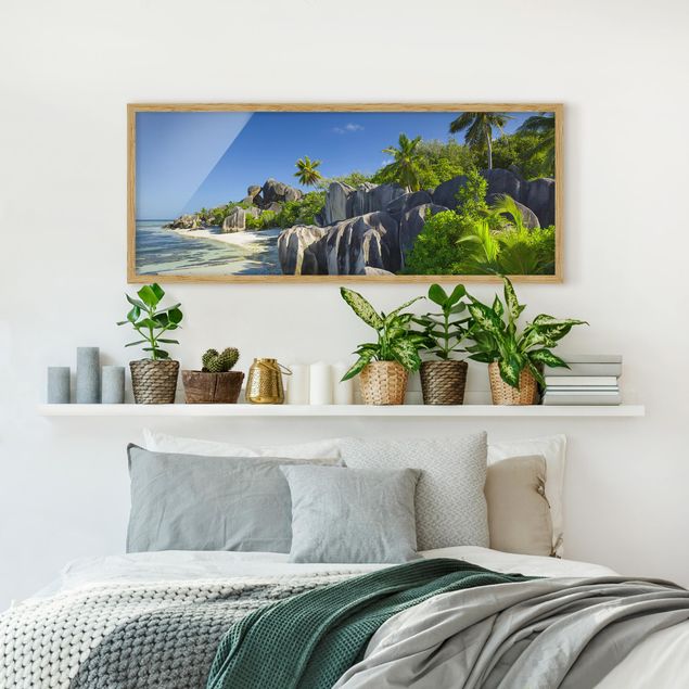 Landscape canvas prints Dream Beach Seychelles