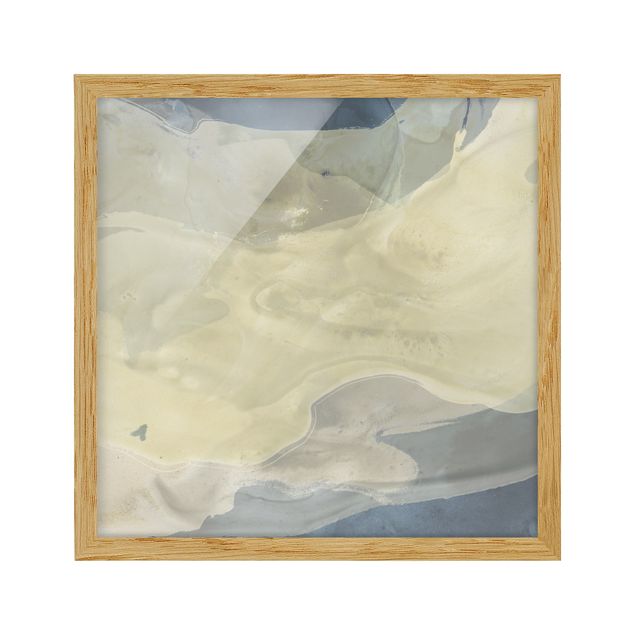 Framed abstract prints Ocean And Desert I