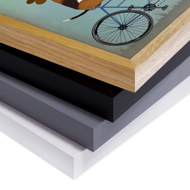 Prints brown Cycling - Bassets Tandem