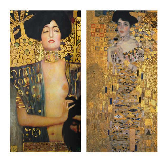 Canvas mountain Gustav Klimt - Judith and Adele