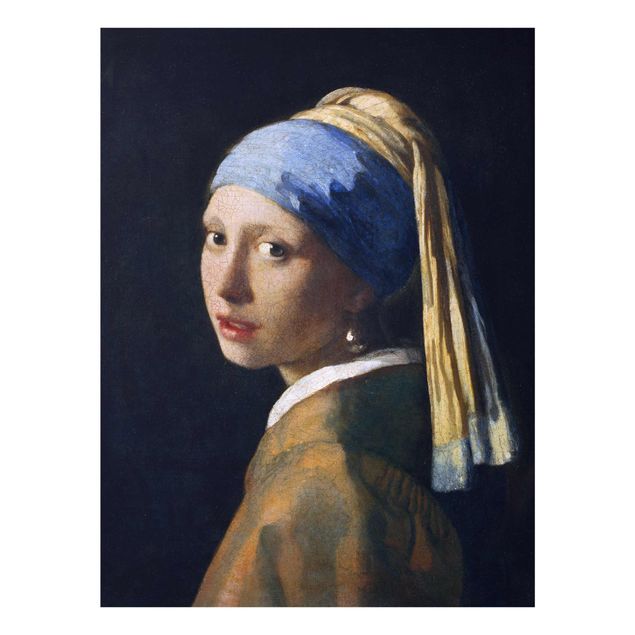 Prints modern Jan Vermeer Van Delft - Girl With A Pearl Earring