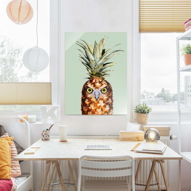 Art posters Pineapple With Owl