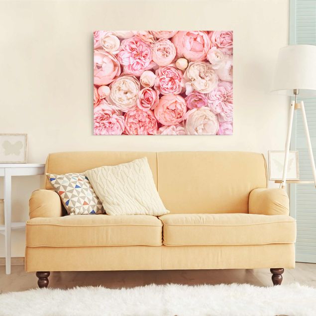 Glass prints rose Roses Rosé Coral Shabby