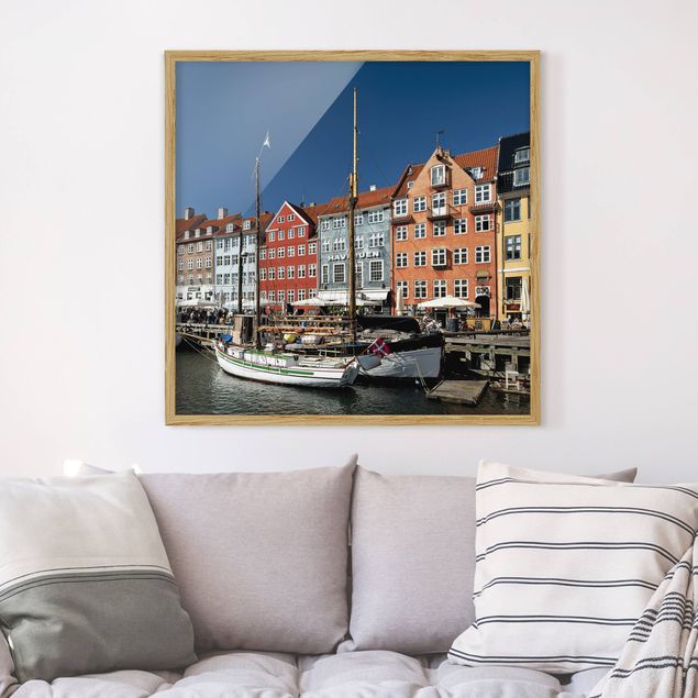 Modern art prints Port In Copenhagen