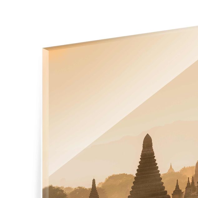 Prints nature Sun Setting Over Bagan