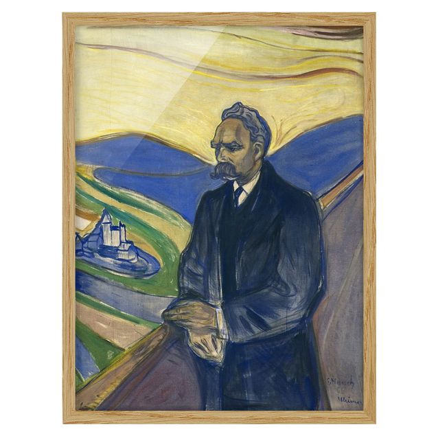 Art styles Edvard Munch - Portrait of Friedrich Nietzsche
