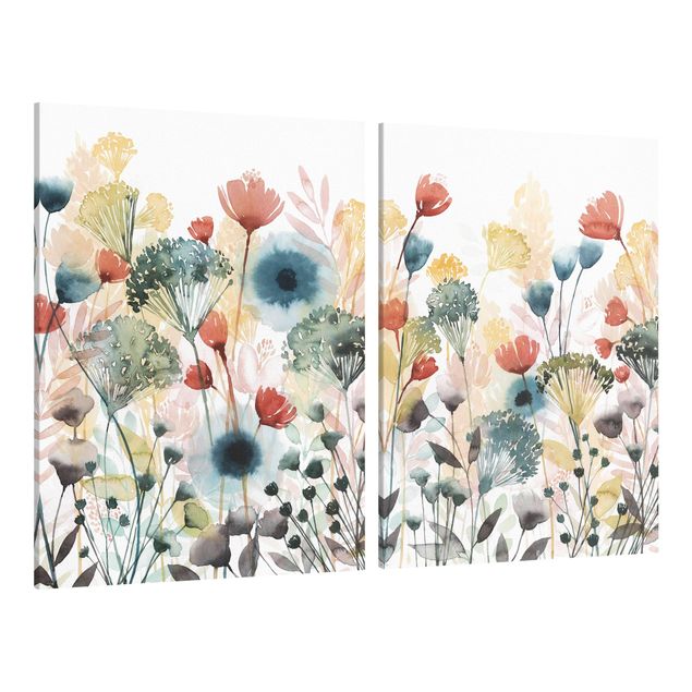 Contemporary art prints Wildflowers In Summer Set I