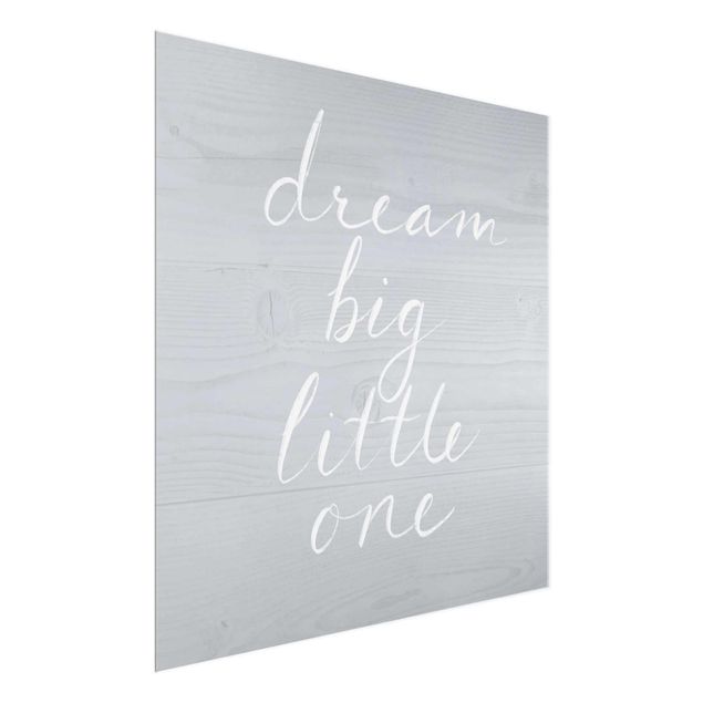 Framed quotes Wooden Wall Gray - Dream Big