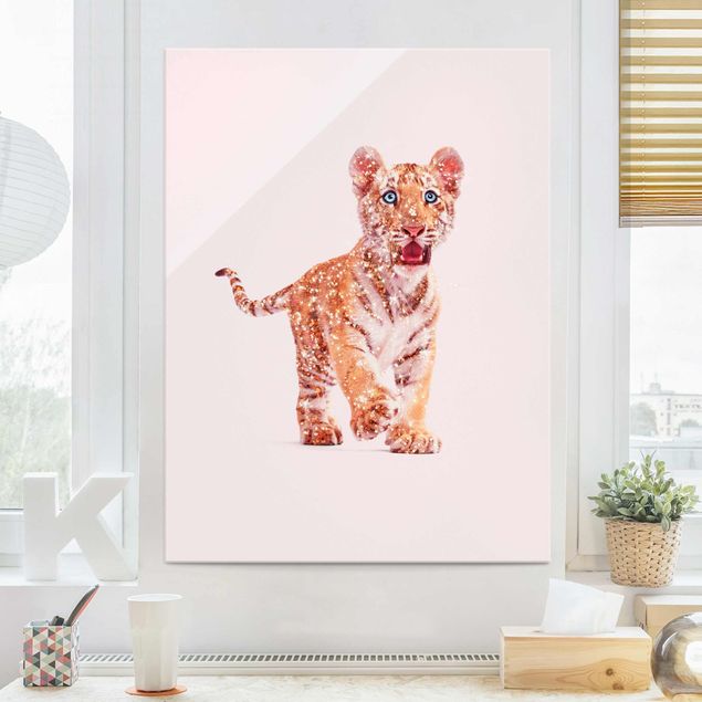 Kitchen Tiger With Glitter