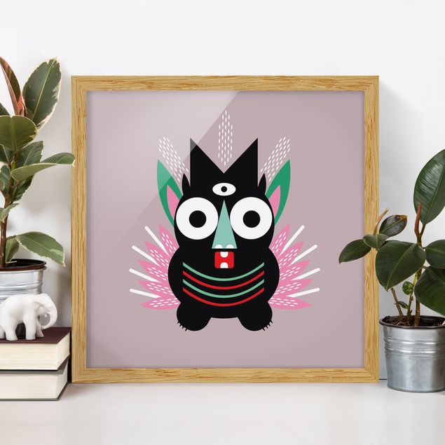 Kids room decor Collage Ethno Monster - Claws