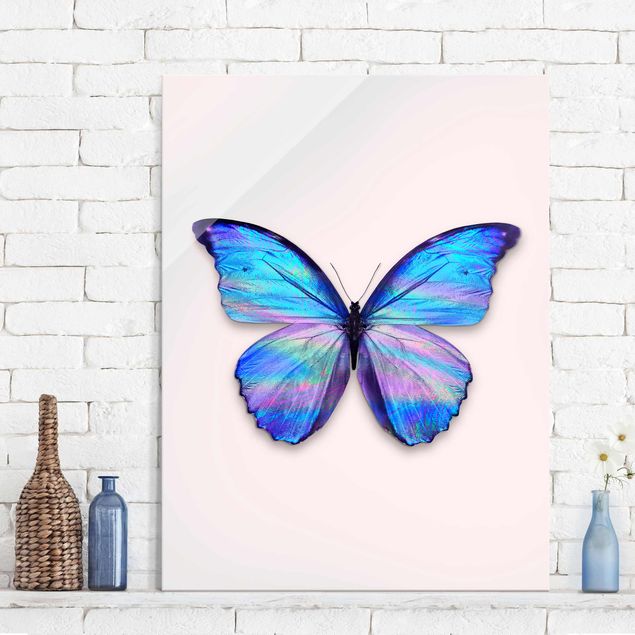 Prints Holographic Butterfly