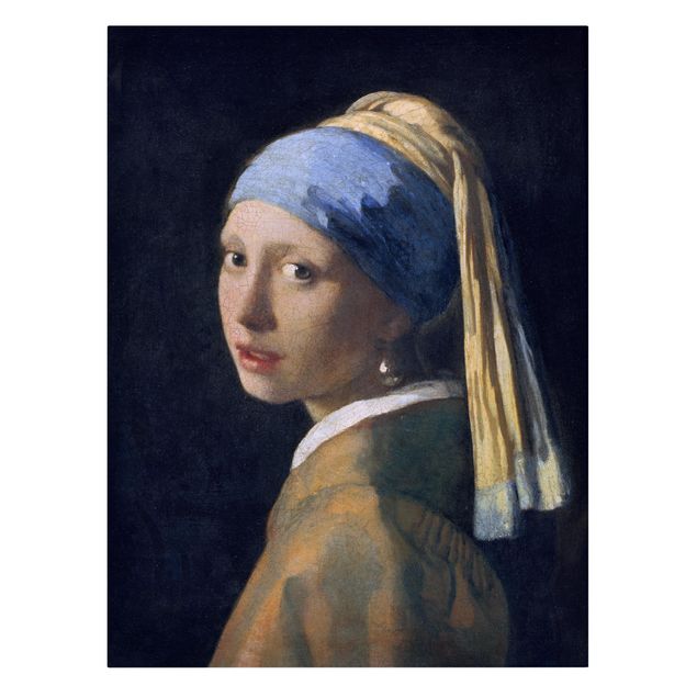 Modern art prints Jan Vermeer Van Delft - Girl With A Pearl Earring