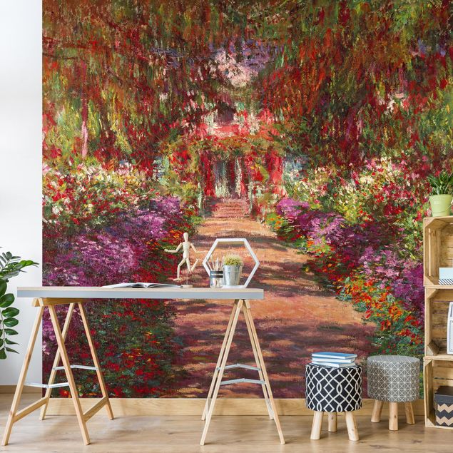 Wallpapers flower Claude Monet - Pathway In Monet's Garden At Giverny