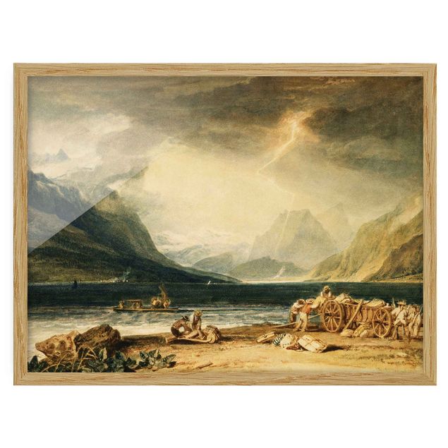 Mountain wall art William Turner - The Lake of Thun, Switzerland