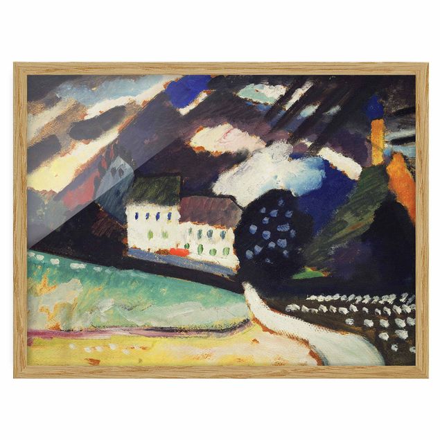 Art posters Wassily Kandinsky - Murnau, Castle And Church Ii