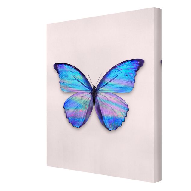 Canvas art prints Holographic Butterfly