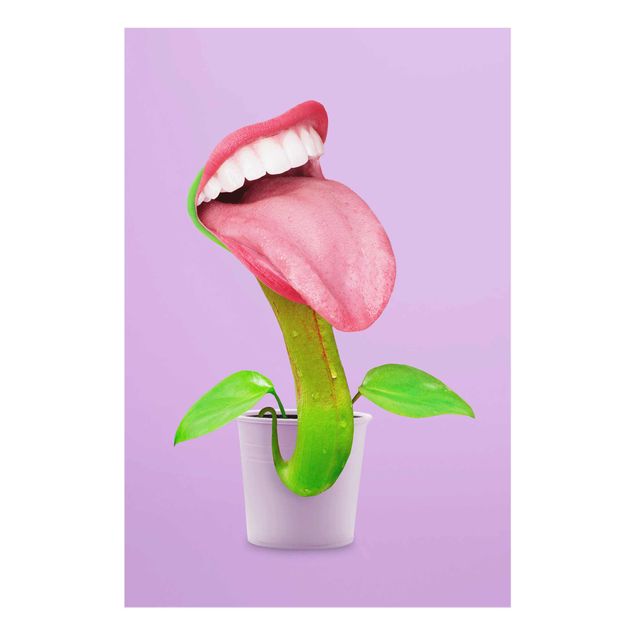 Floral canvas Carnivorous Plant With Mouth