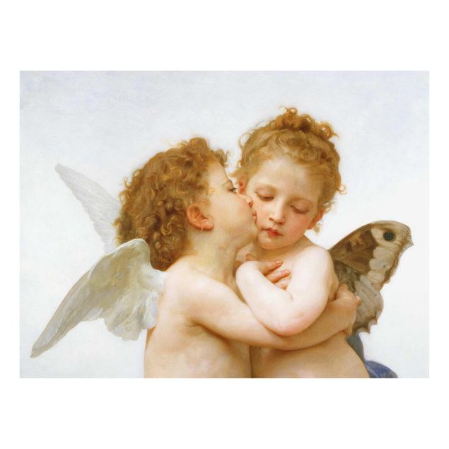 Art prints William Adolphe Bouguereau - The First Kiss