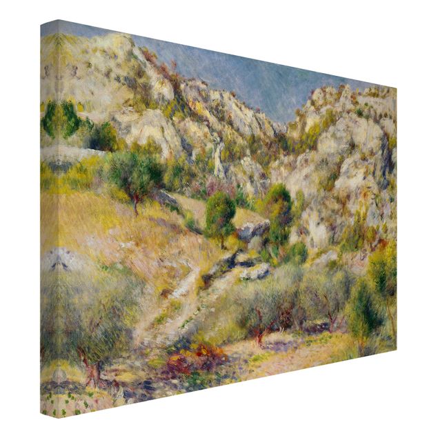 Landscape canvas prints Auguste Renoir - Rock At Estaque