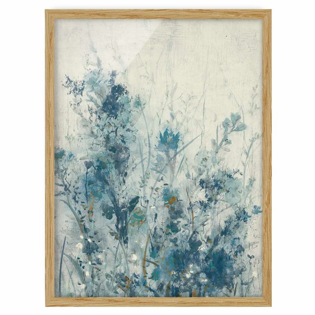 Flower pictures framed Blue Spring Meadow I