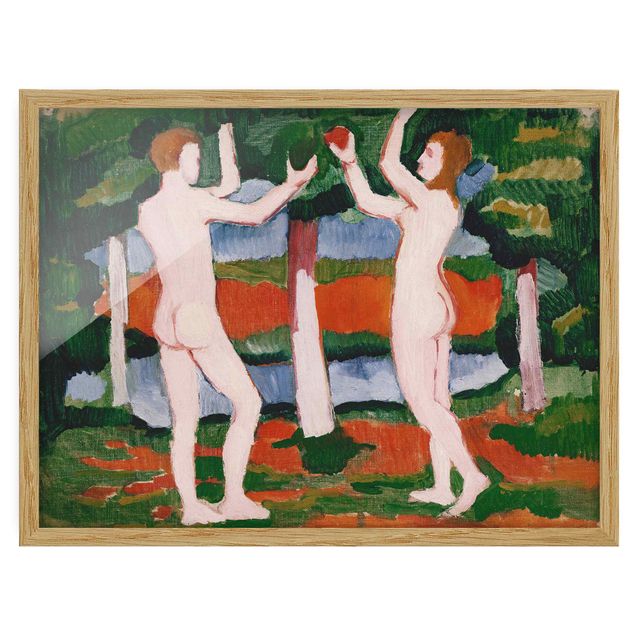 Canvas art August Macke - Adam And Eve
