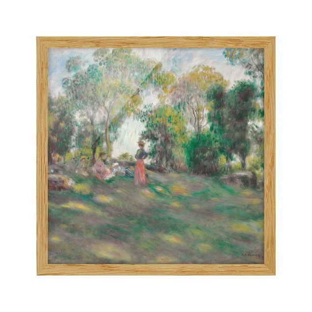 Prints landscape Auguste Renoir - Landscape With Figures