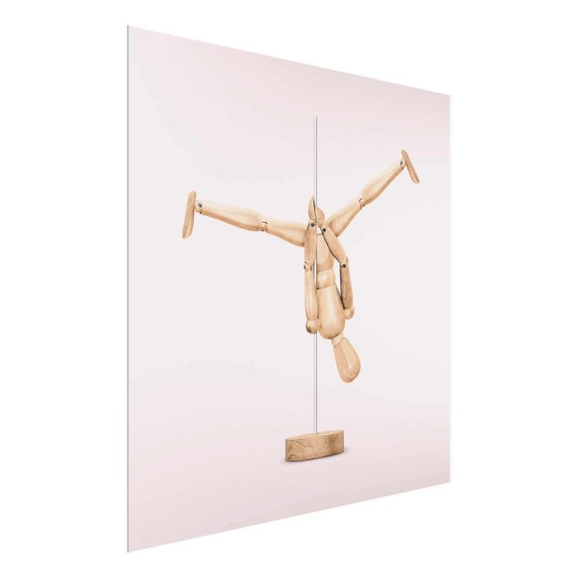 Vintage posters Pole Dance With Wooden Figure