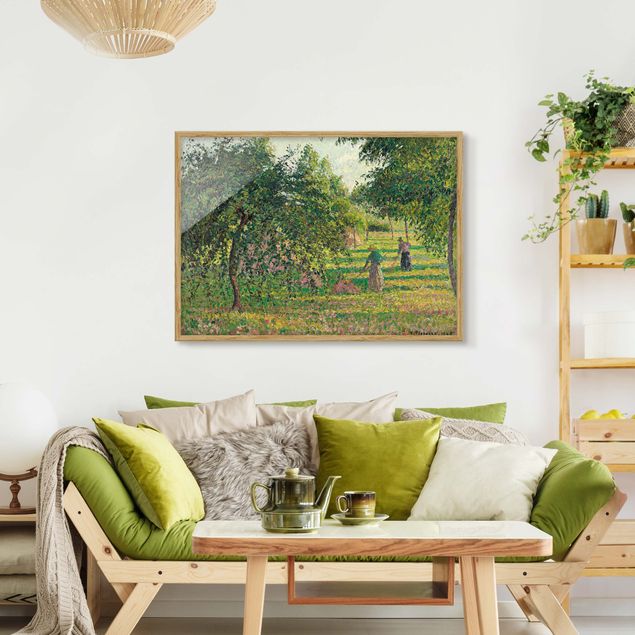 Impressionist art Camille Pissarro - Apple Trees And Tedders, Eragny