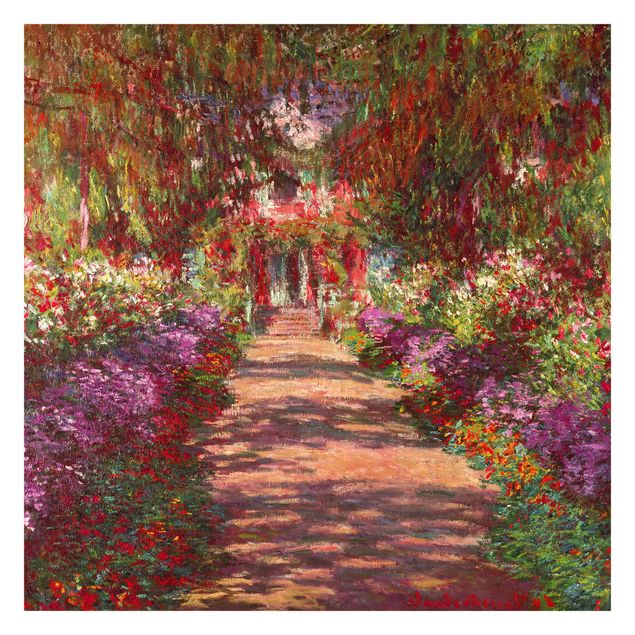Wallpapers forest Claude Monet - Pathway In Monet's Garden At Giverny
