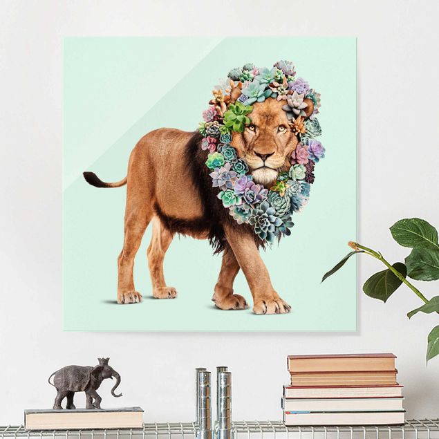 Jonas Loose Lion With Succulents