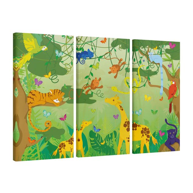 Animal canvas No.IS87 Jungle Game