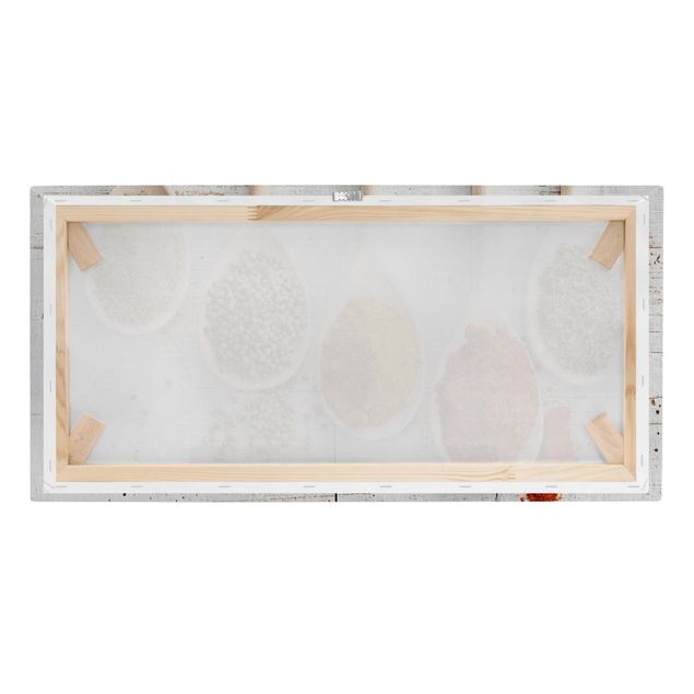 Canvas prints Wooden Spoon With Spices