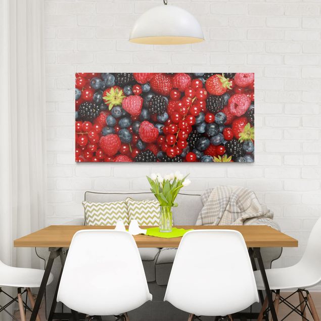 Floral prints Fruity Berries