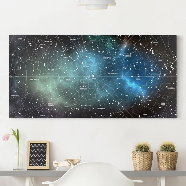 Kitchen Stellar Constellation Map Galactic Nebula