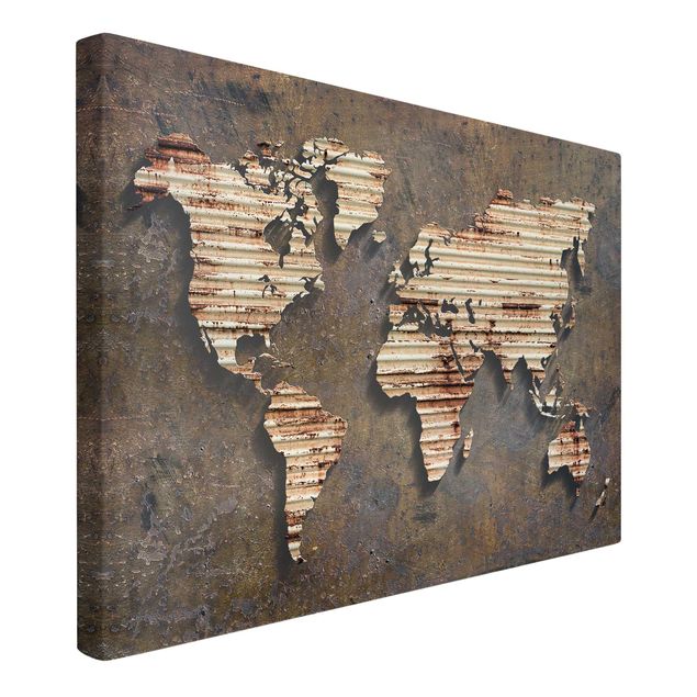 Prints modern Rust World Map