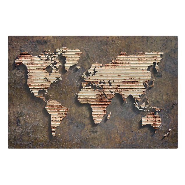 Prints Rust World Map