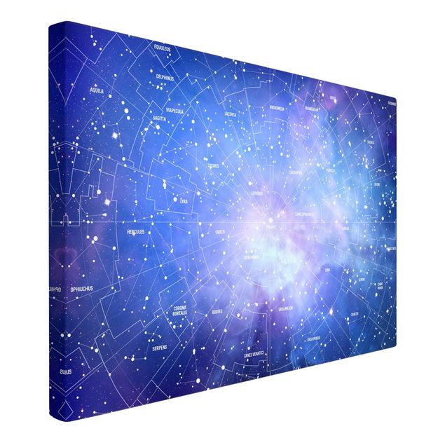 Modern art prints Stelar Constellation Star Chart
